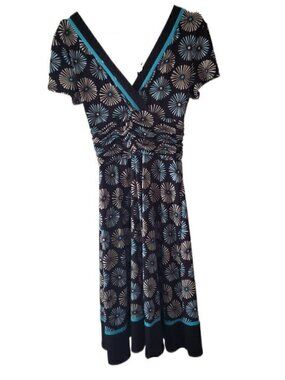 Sandra Darren Patterned Sleeveless Dress